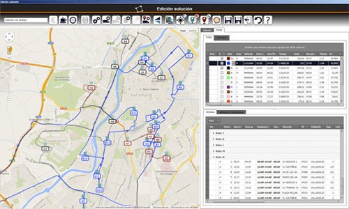planificador de rutas de reparto 